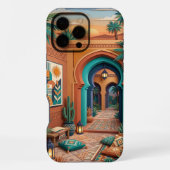 Boho Oriental iPhone 16 Pro Max Case | Teal Terrac iPhoneケース (裏面)
