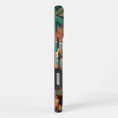 Boho Oriental iPhone 16 Pro Max Case | Teal Terrac iPhoneケース (右側面)