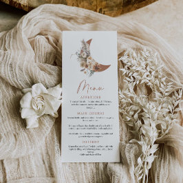 Boho Over the Moon Baby Showerメニュー メニュー