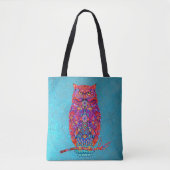 Boho Owlトート:ア鮮やかート – 毎日のスタイル トートバッグ (正面)