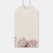 Boho Palm乾燥ファンのディスプレ離れイ・シャワー ギフトタグ (裏面)