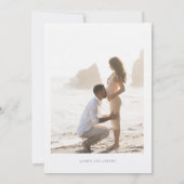 Boho Palm熱帯ベビーシャワー写真 招待状 (裏面)