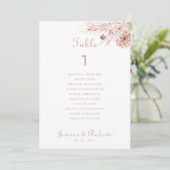 Boho Palm葉の表Number 1 Seat Charts 招待状 (スタンド正面)