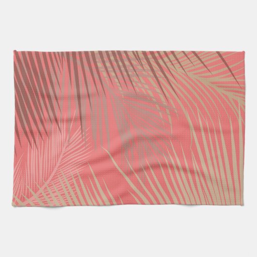 Boho Palm Pattern キッチンタオル (横)