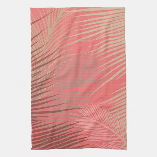 Boho Palm Pattern キッチンタオル (縦)