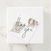 Boho Pampasスクリプト名Date'結婚s Thank You フェイバータグ (インサイチュ)