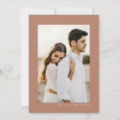 Boho Pampas素朴 Grass Wedding Save the Date 招待状 (裏面)