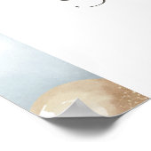 Boho Pampas草アーチベイビーシャワーウェルカムサイン ポスター (角)