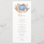 Boho Pampas blue Pumpkin religious メニュー (正面)