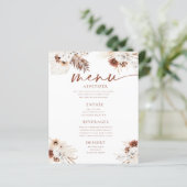 Boho Pampas Grasのフラ結婚ットメニュー (スタンド正面)