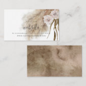 Boho Pampas GrassのWeb結婚サイトのエンクロージャカード エンクロージャーカード (正面/裏面)