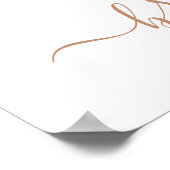 Boho Pampas Grassブライダルシャワー写真プロップポスター ポスター (角)