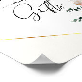 Boho Pampas Grass乾燥ブーケカードとギフトポー ポスター (角)