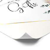 Boho Pampas Grass乾燥ブーケ本とギフトポー ポスター (角)