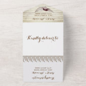 Boho Pampas Grass氏とRSVP結婚の対応 オールインワン招待状 (外側)