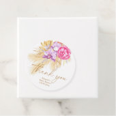 Boho pampas grass – 赤ちゃんシャワー感謝していユー フェイバータグ (インサイチュ)