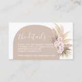 Boho Pampas Grass Archウェブサイト情報エンクロージャカード エンクロージャーカード (正面)