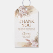 Boho Pampas Grass Baby Showerありがとう ギフトタグ (裏面)