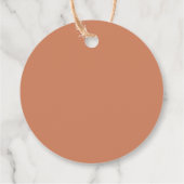 Boho Pampas Grass Baby Shower Thank You フェイバータグ (裏面)