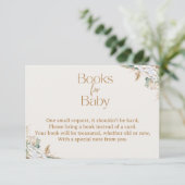 Boho Pampas Grass Books for Baby Card | Neutral サンキューカード (スタンド正面)