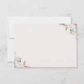 Boho Pampas Grass Books for Baby Card | Neutral サンキューカード (裏面)
