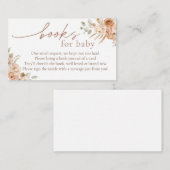 Boho Pampas Grass Books for Baby insert card エンクロージャーカード (正面/裏面)