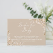 Boho Pampas Grass Books for Baby Insert | Neutral サンキューカード (スタンド正面)