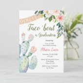 Boho Pampas Grass Cactus Taco'bout a Sagulation 招待状 (スタンド正面)