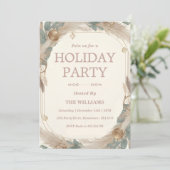 Boho Pampas Grass & Dreamcatcher Holiday 招待状 (スタンド正面)
