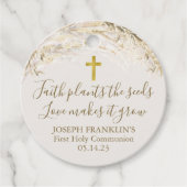 Boho Pampas Grass Faith Plants the seeds Communion フェイバータグ (正面)