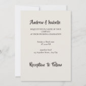 Boho Pampas Grass Save the Date Card セーブザデート (裏面)