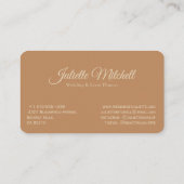 Boho Pampas Grass Wedding & Event Planner Business 名刺 (裏面)