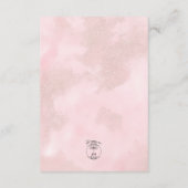 Boho Pampas & Pink Roses結婚披露宴 エンクロージャーカード (裏面)