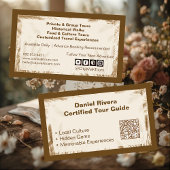 Boho Pampas Wilderness Earth Tone Tour Guide Beige 名刺