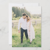 Boho Pastel牧草地の花の日付写真を保存 招待状 (裏面)