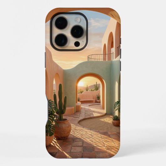 Boho Pastel iPhone 16 Pro Max Case | Sunny iPhoneケース (裏面)