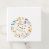 Boho Pastel Wildflower Bridal Shower Favor フェイバータグ (インサイチュ)