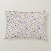 Boho pattern 02.wオフホワイトBG装飾用クッション アクセントクッション (裏面)