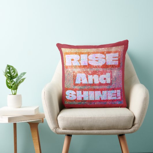 Boho Pattern「Rise And Shine」、カラフルBoho Pattern クッション (椅子)