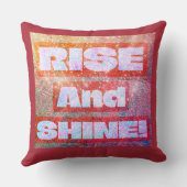 Boho Pattern「Rise And Shine」、カラフルBoho Pattern クッション (裏面)