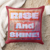 Boho Pattern「Rise And Shine」、カラフルBoho Pattern クッション (ブランケット)