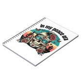 Boho Peace Era Skull – Retro Desert Floral Design" ノートブック (左側)