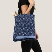 Boho Peacock Feather Tote Bag トートバッグ (クローズアップ)