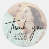 Boho Photoお洒落結婚さん ラウンドシール (正面)