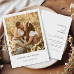 Boho Photoミニマモダンリスト結婚ズ 招待状<br><div class="desc">ボホエレガントフォトミニマモダンリスト結婚式招待状</div>