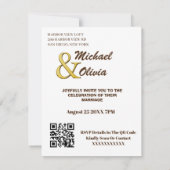 Boho Photo日付の保存 | ミニマモダンリスト 招待状 (裏面)