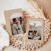 Boho Photo日付の保存 |ミニマルモダンリストカード 招待状