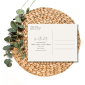 Boho Photo砂漠の結婚式の日付を保存 案内ポストカード