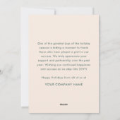 Boho Pines Custom Logo Holiday Business Thank You シーズンカード (裏面)