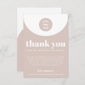 Boho Pink、中小企業のご注文ありがとうございます エンクロージャーカード (正面/裏面)